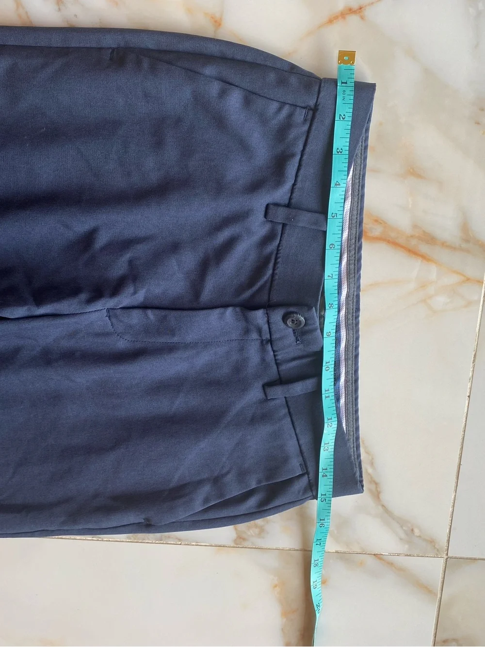 Men's Navy Chinos - Tailored Slim Fit